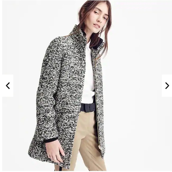 J.Crew lodge coat in speckled boucle-H2632/H3010-NWT - Picture 4 of 5